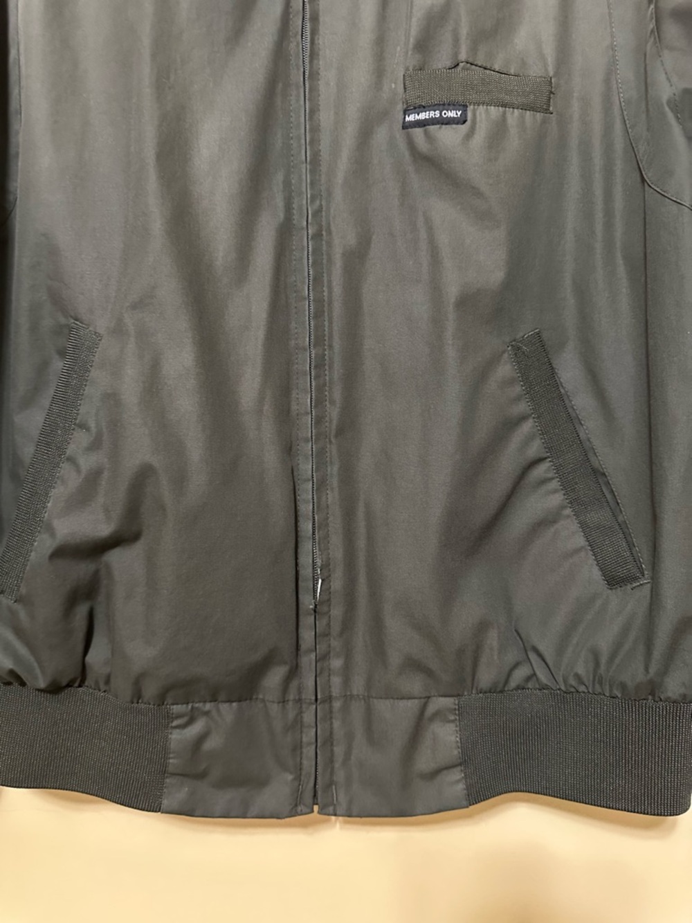 VTG Members Only Classic Iconic Racer Jacket Men M Dark Green - Picture 7 of 16